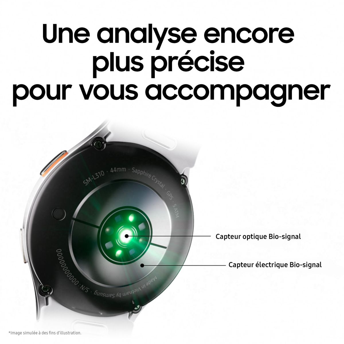 Montre connectée Galaxy Watch7 Vert 40mm BT vert, SAMSUNG