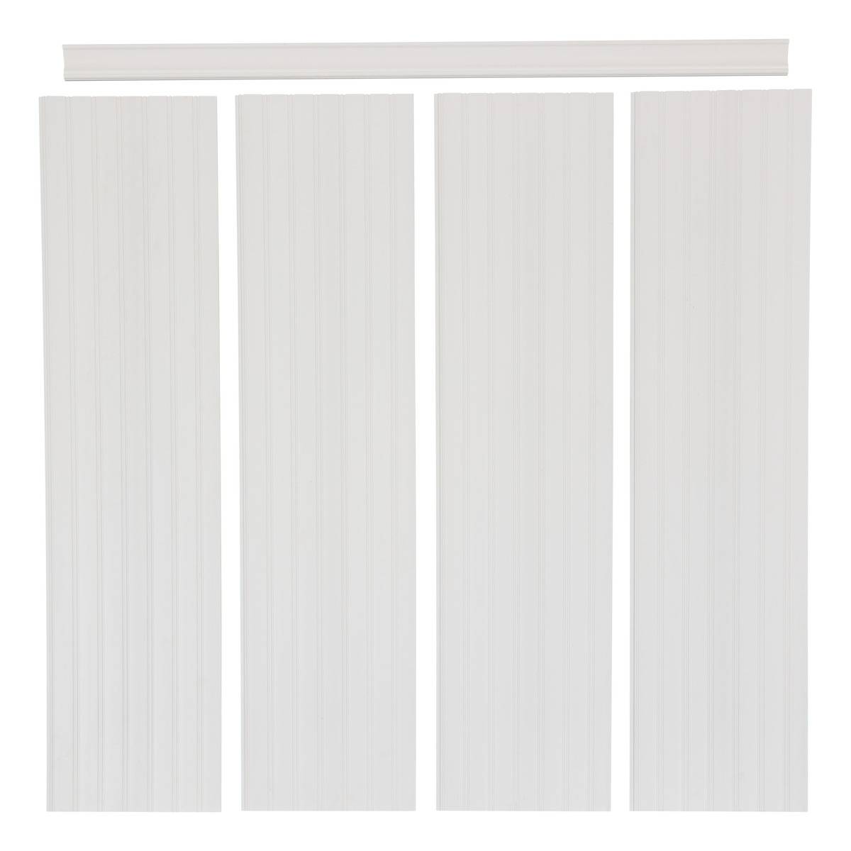 Lot de 4 panneaux de soubassement BENY blanc, ATMOSPHERA