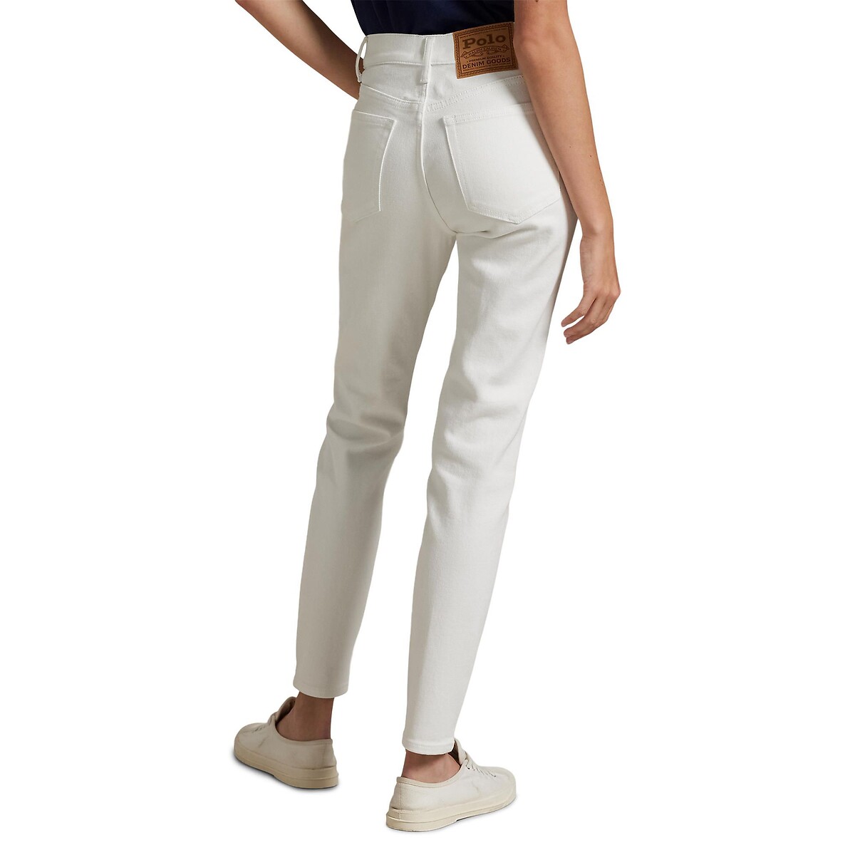 Jean skinny super slim à taille mi-haute ecru, POLO RALPH LAUREN