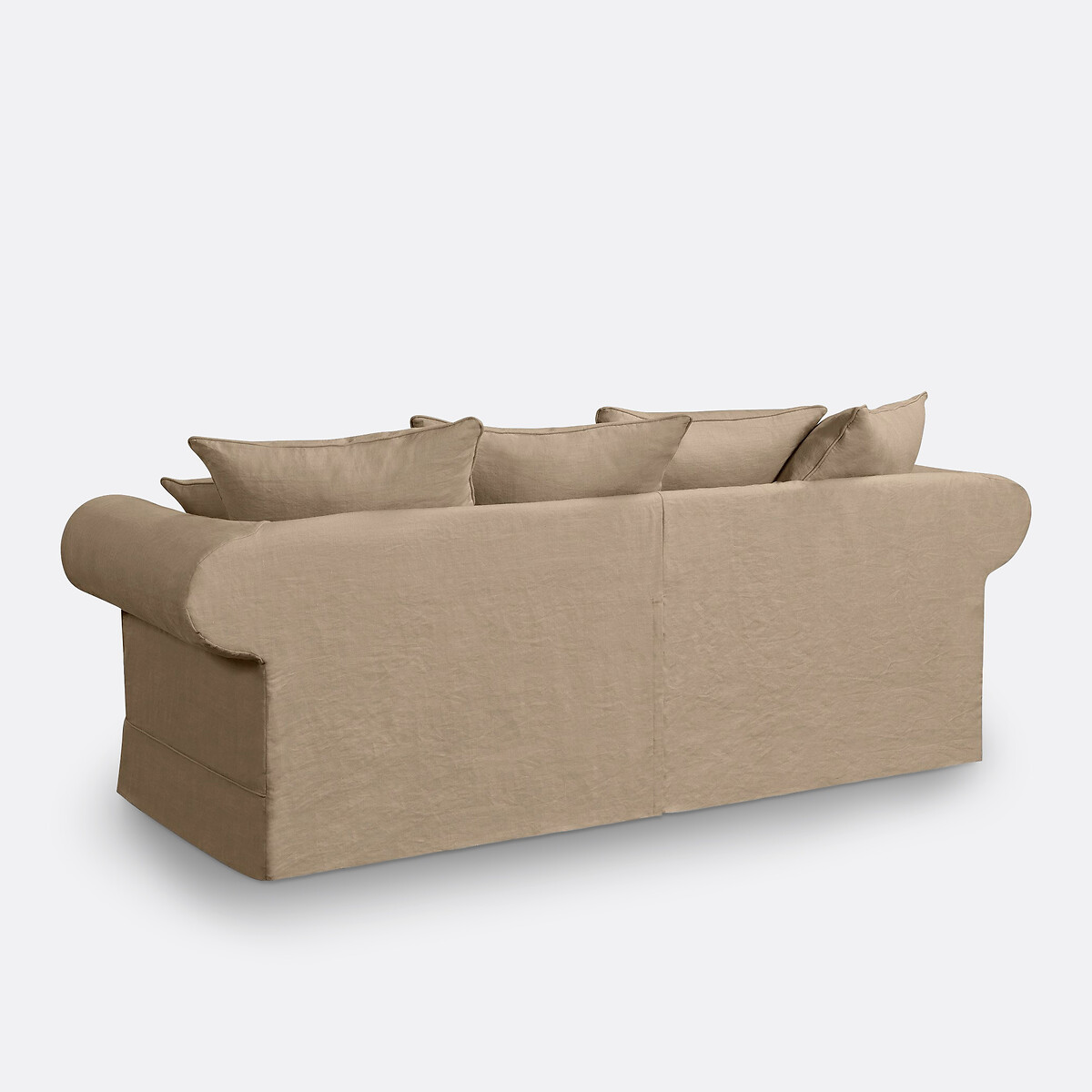 Canapé 2, 3, ou 4 places, déhoussable, en lin épais, ADELIA naturel, LA REDOUTE INTERIEURS
