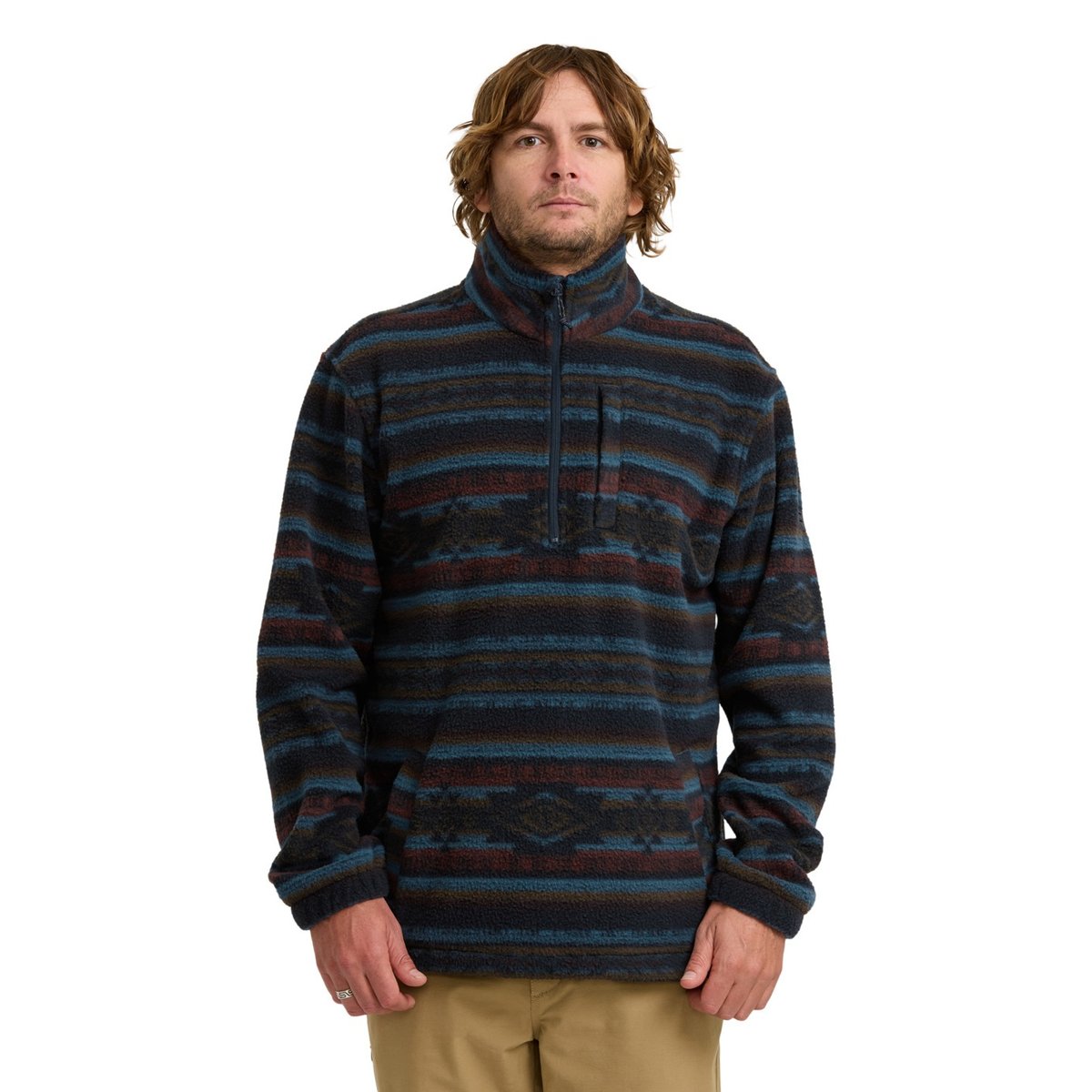 Polaire demi-zip col montant BOUNDARY bleu dark navy, BILLABONG