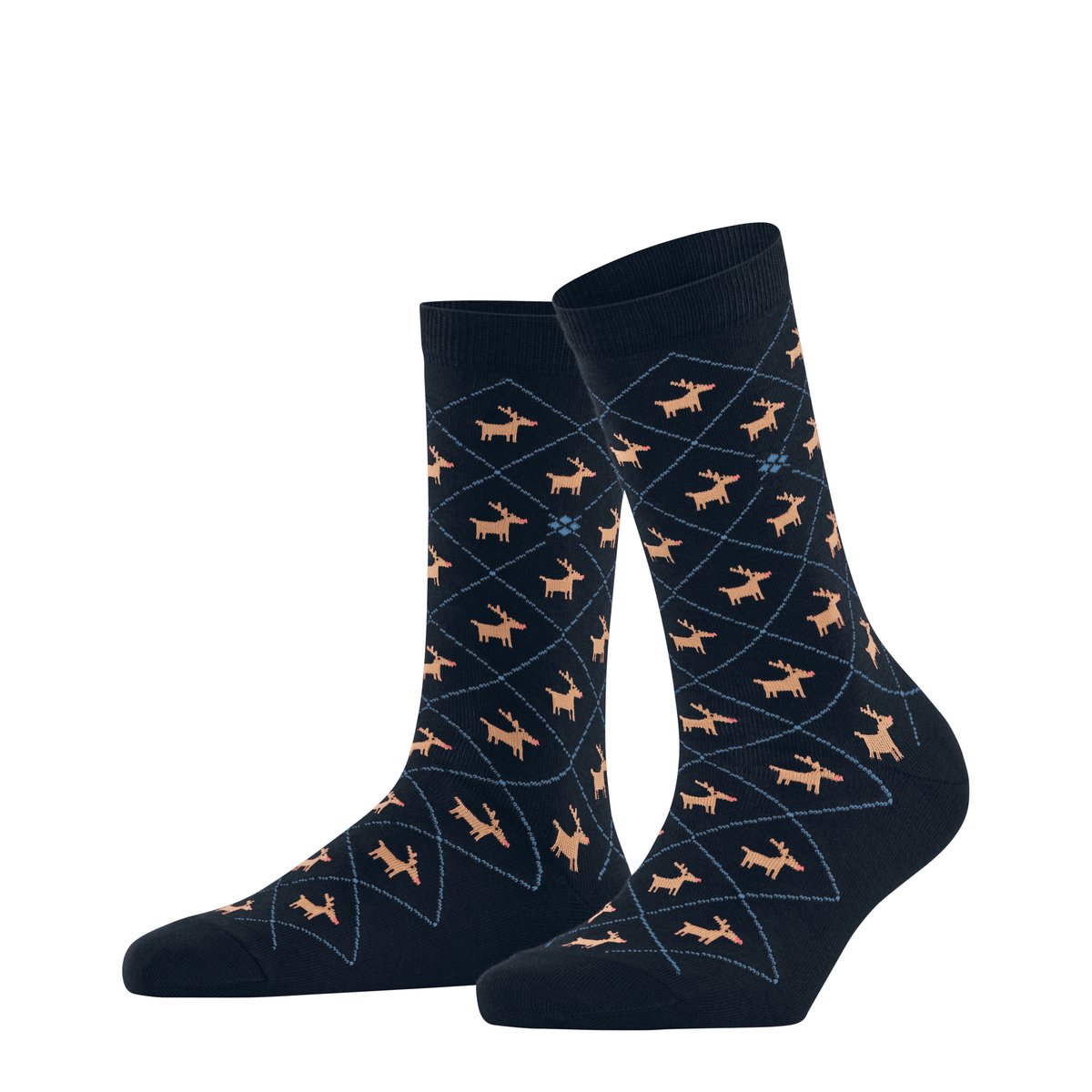 Chaussettes Reindeer Opaque marin, BURLINGTON