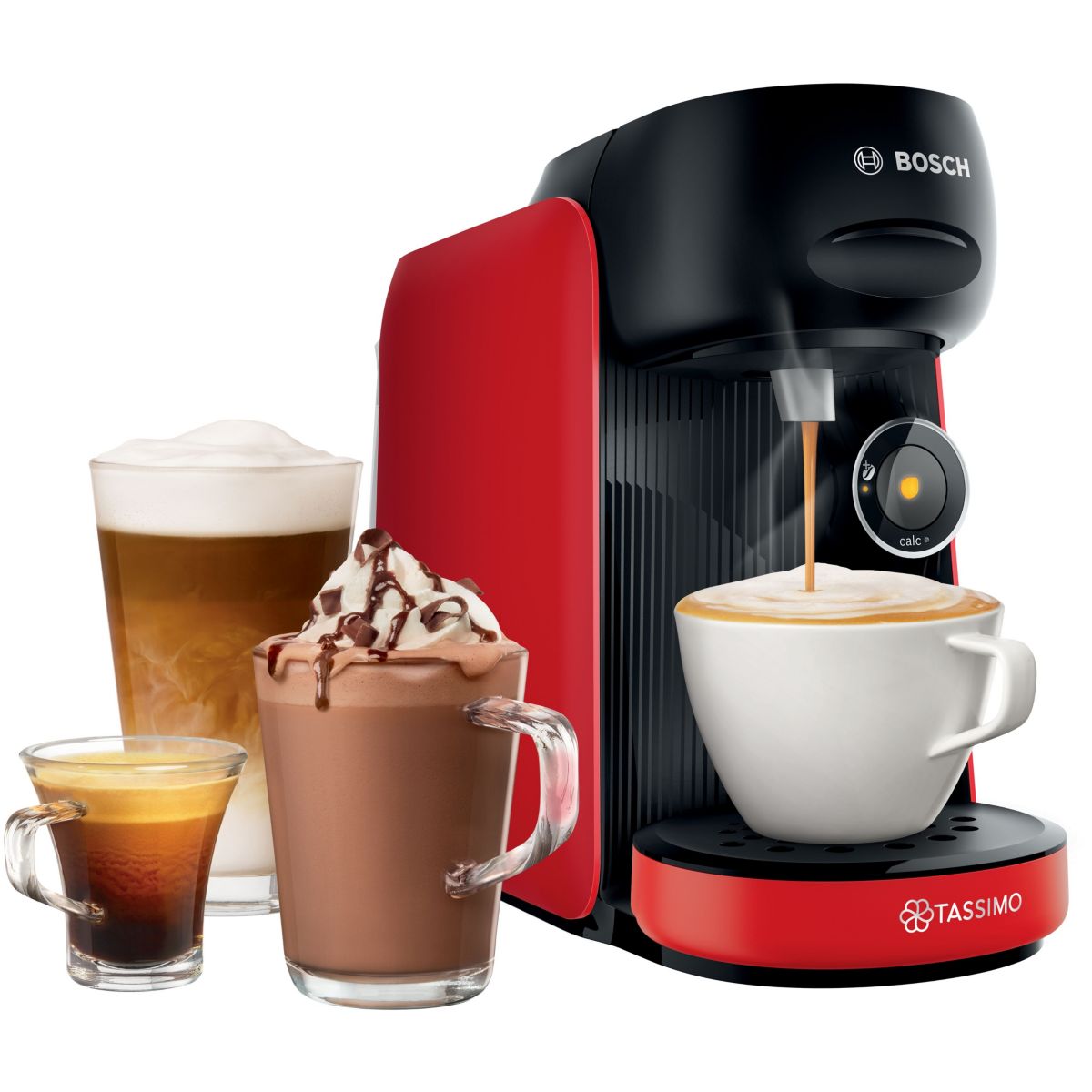 Tassimo FINESSE TAS163E noir + 3 packs de T- Dis couleur unique, BOSCH
