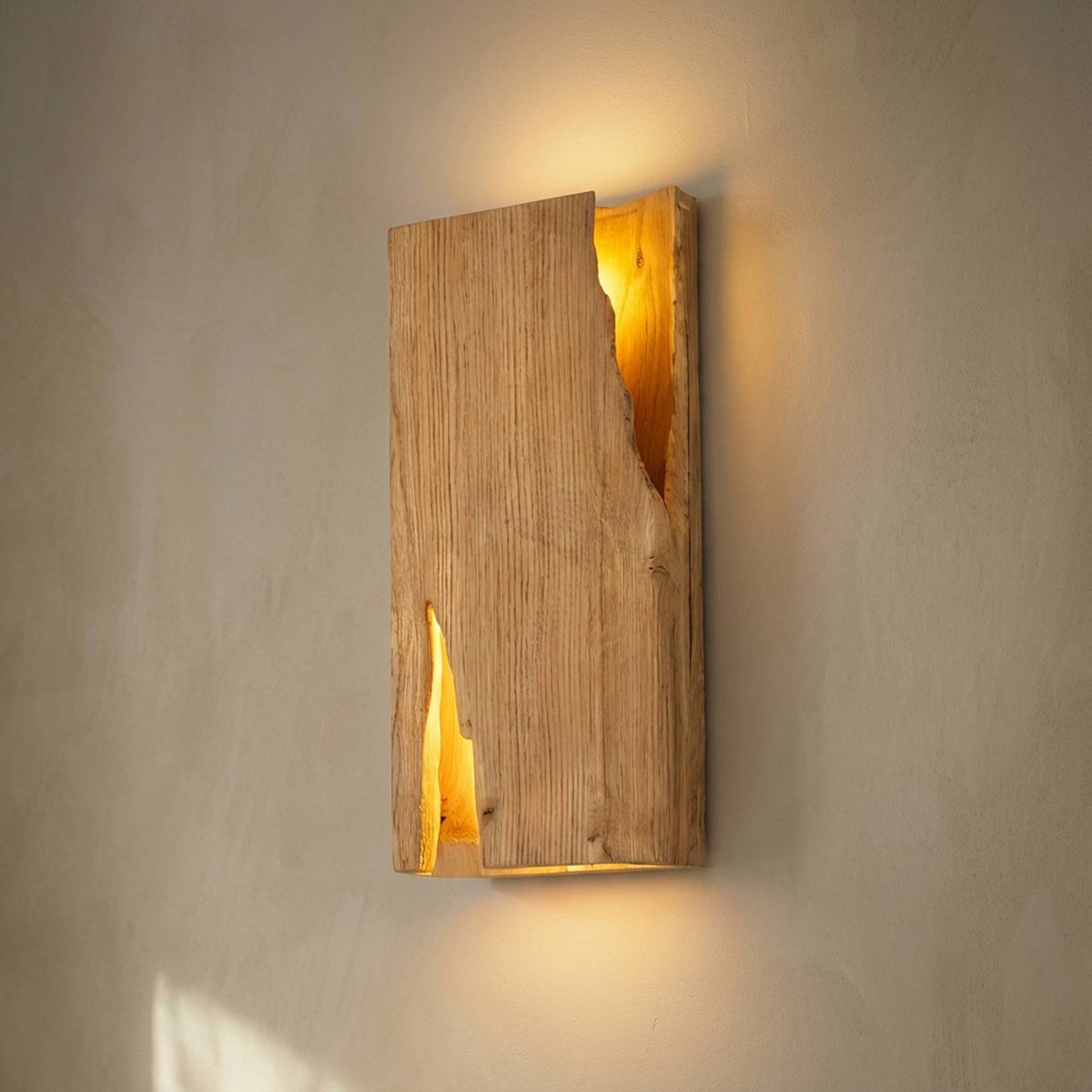 Applique en bois traditionnelle, Tarry bois clair, LUCANDE