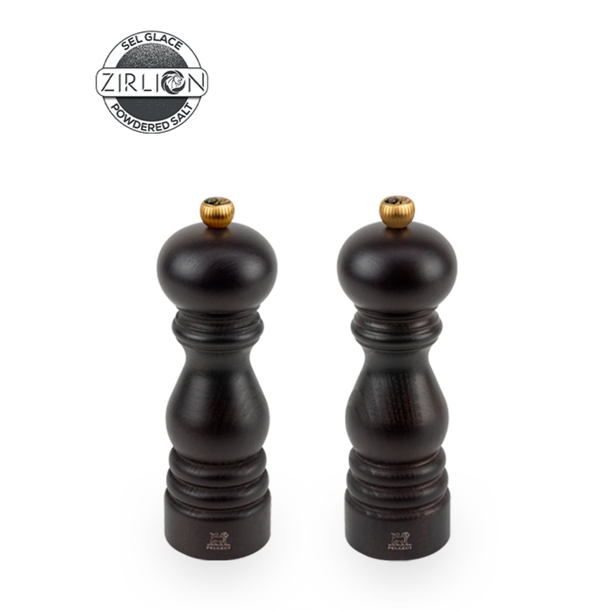 Duo de moulins à poivre et à sel manuels en chocolat, PEUGEOT