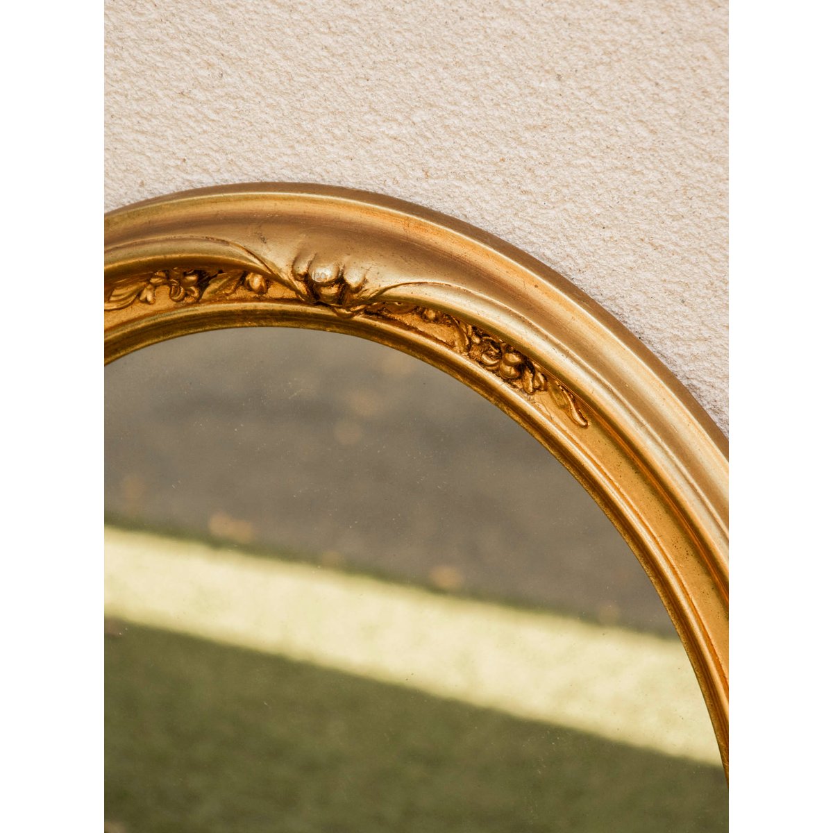 Miroir ovale vintage au charme authentique Georges N°1260 - Bon état doré, DEBONGOUT