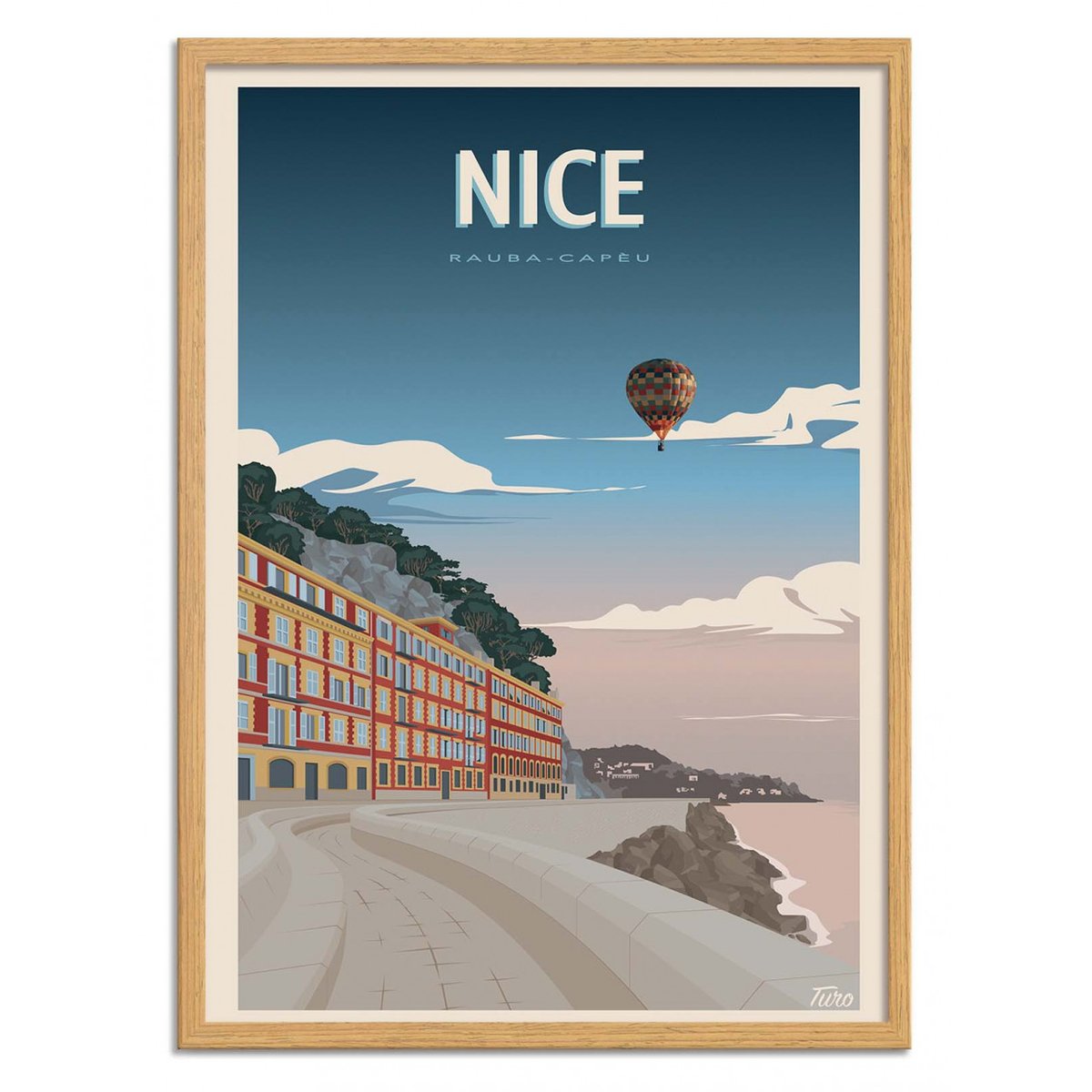 Affiche d'art - Nice - Turo Memories Studio affiche d'art, WALL EDITIONS