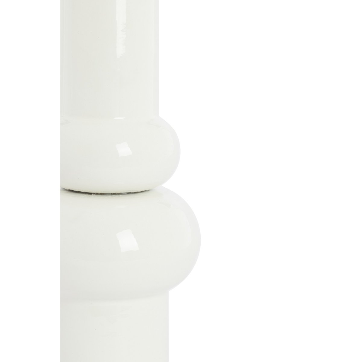 Vase Métal IRISSA blanc, LIGHT & LIVING 