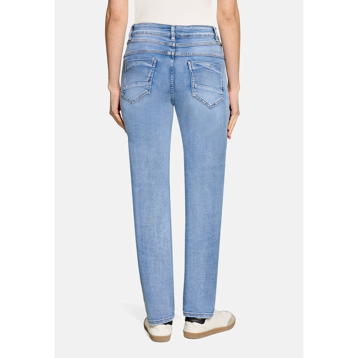 Jean Boyfriend de style vintage bleu, CARTOON