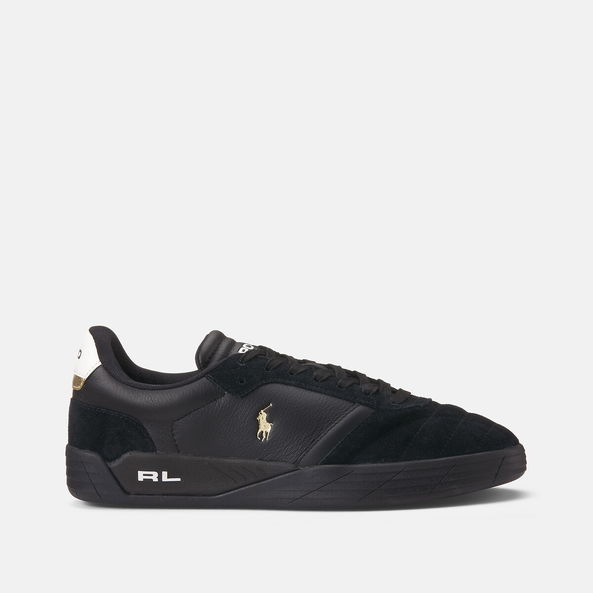 Baskets en cuir Broome noir, POLO RALPH LAUREN