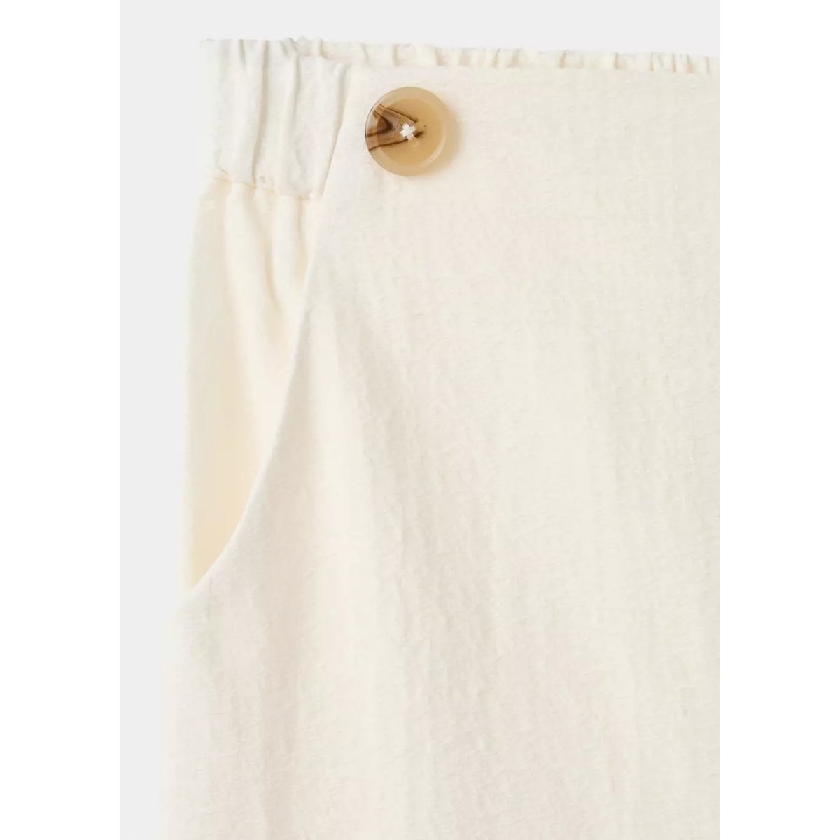 Pantalon droit coton blanc, MANGO KIDS