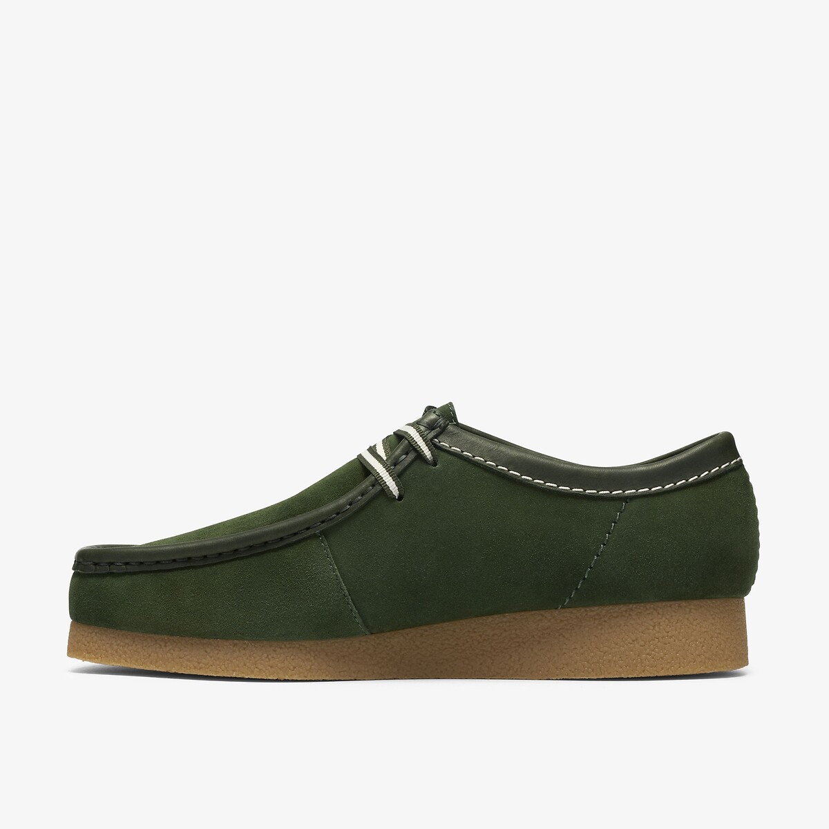 Derbies en cuir vert foncé, CLARKS