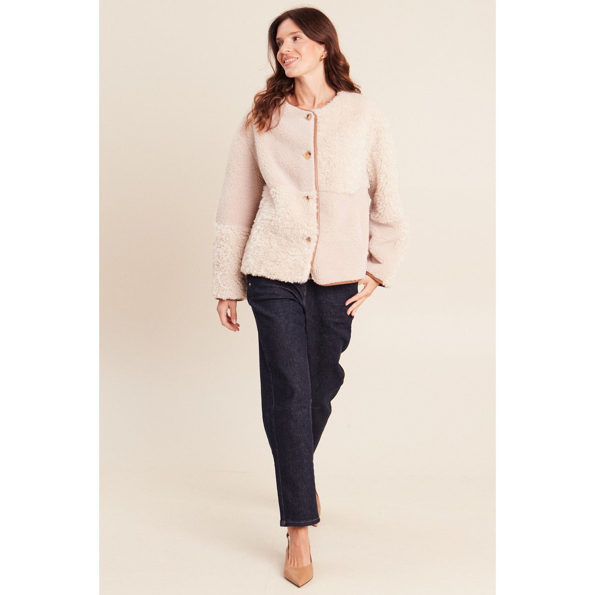 Manteau manches longues ecru, BREAL