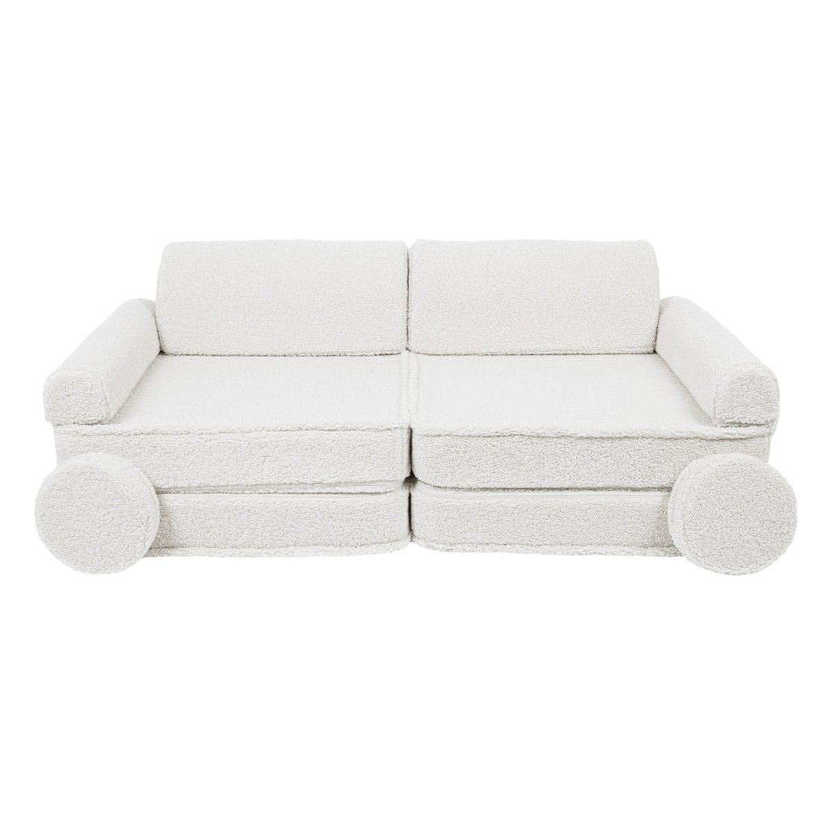 Canapé chambre enfant design 8 pcs BEARLY blanc cassé, MEOW BABY