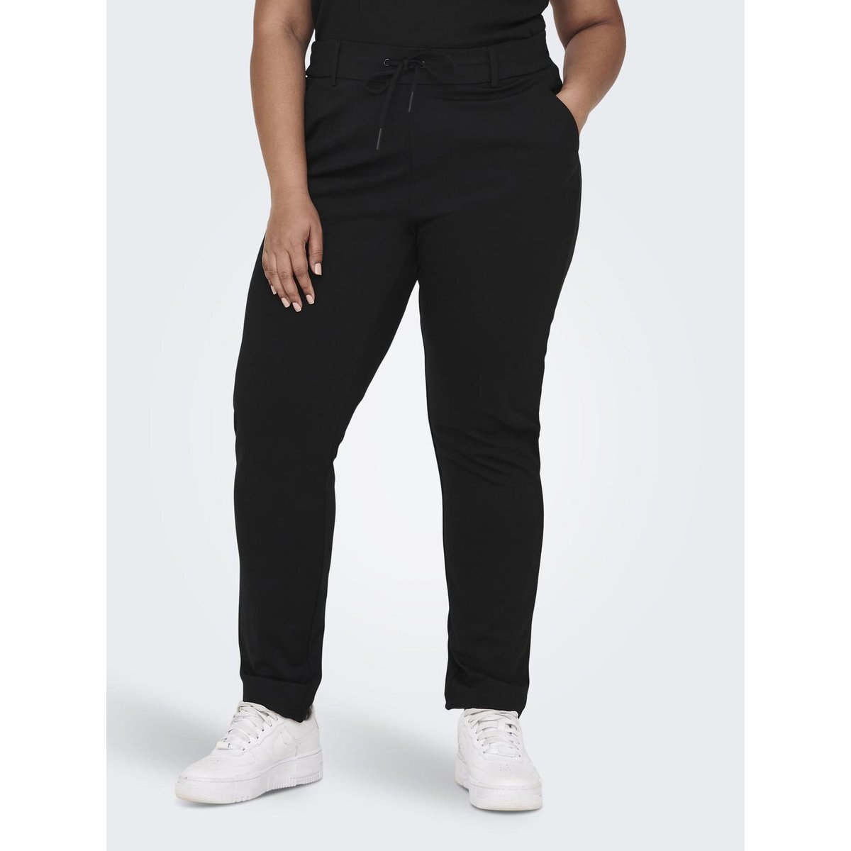 Pantalon jogger black 1, ONLY CARMAKOMA