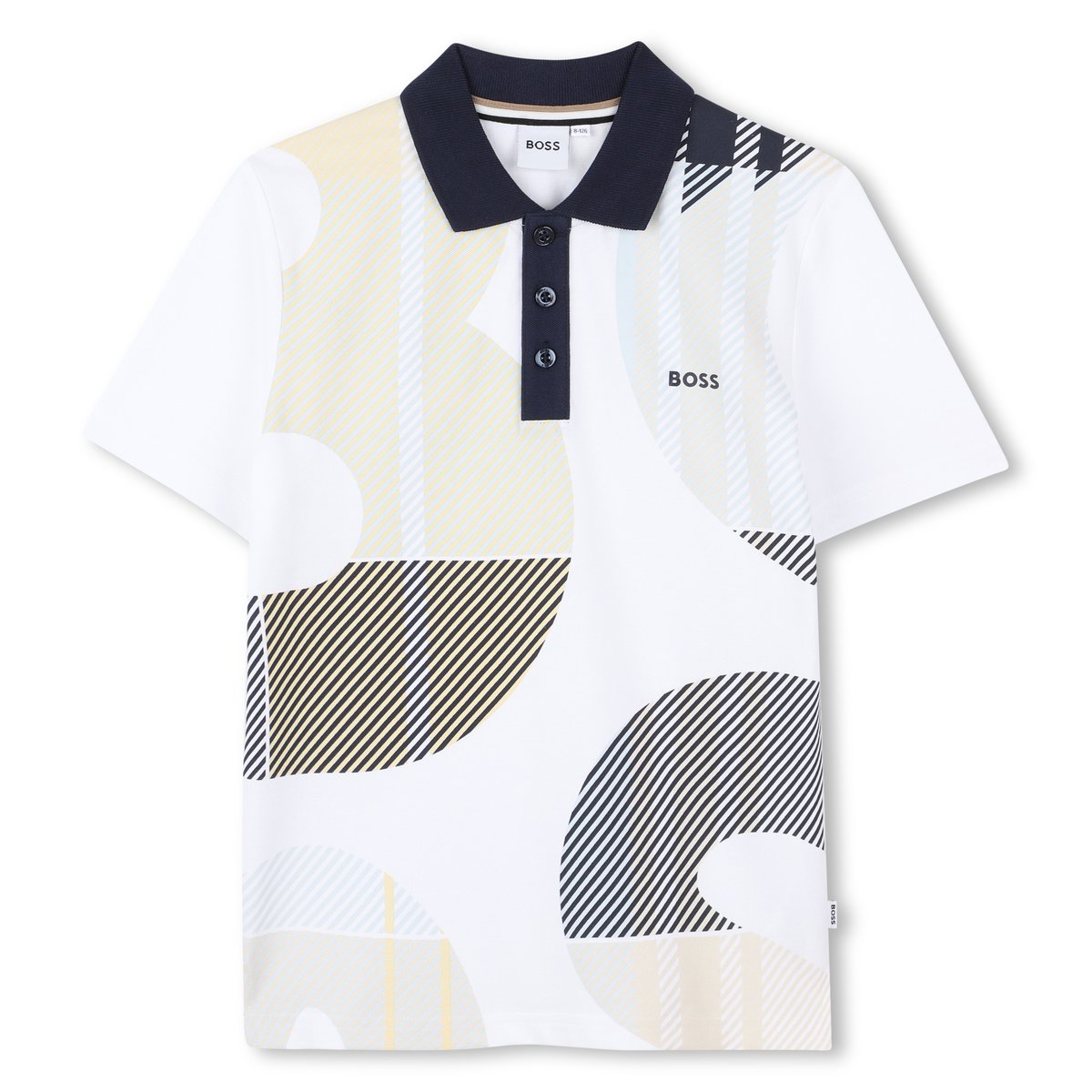 Polo à manches courtes blanc, BOSS KIDSWEAR