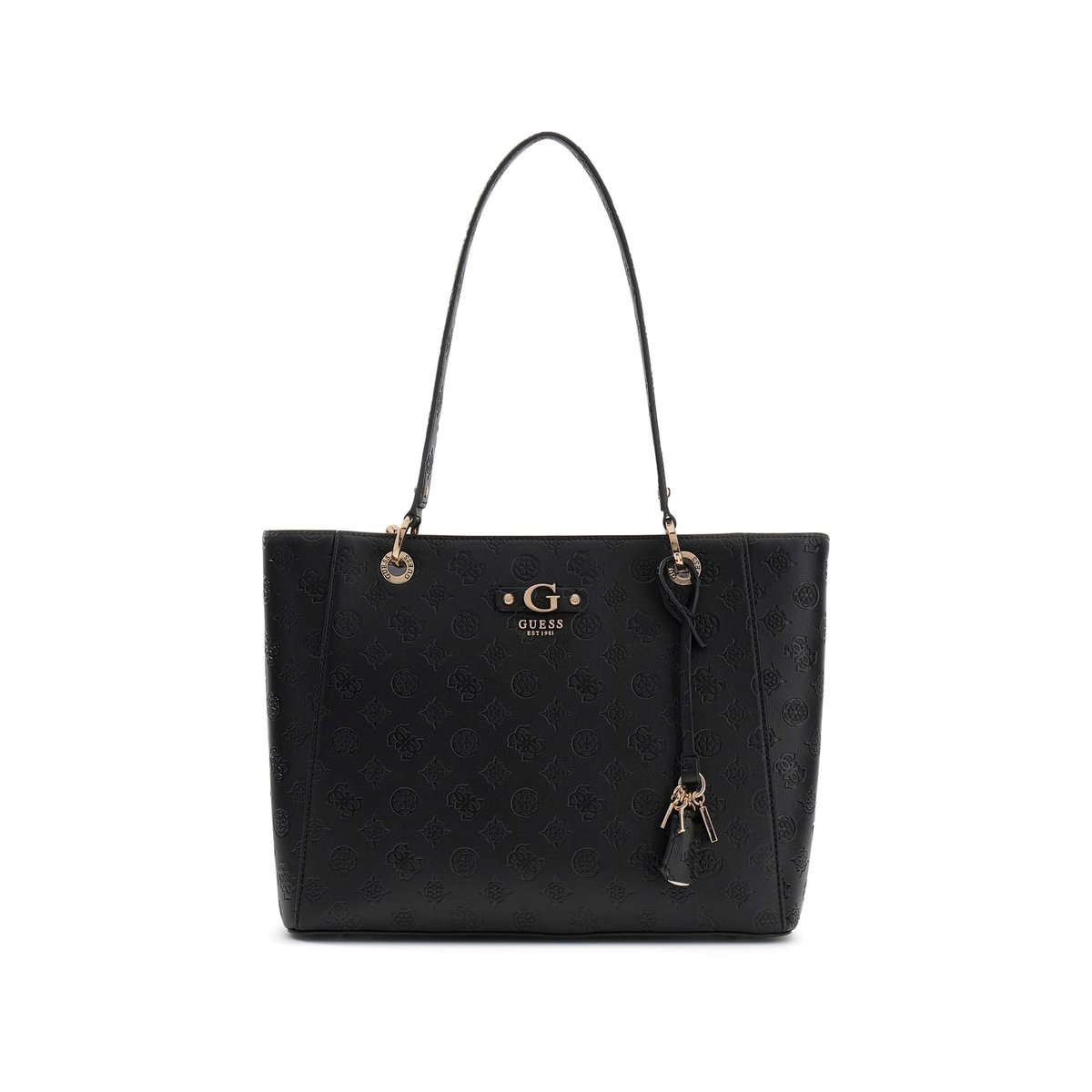 Sac À Main Brooke Charm noir, GUESS