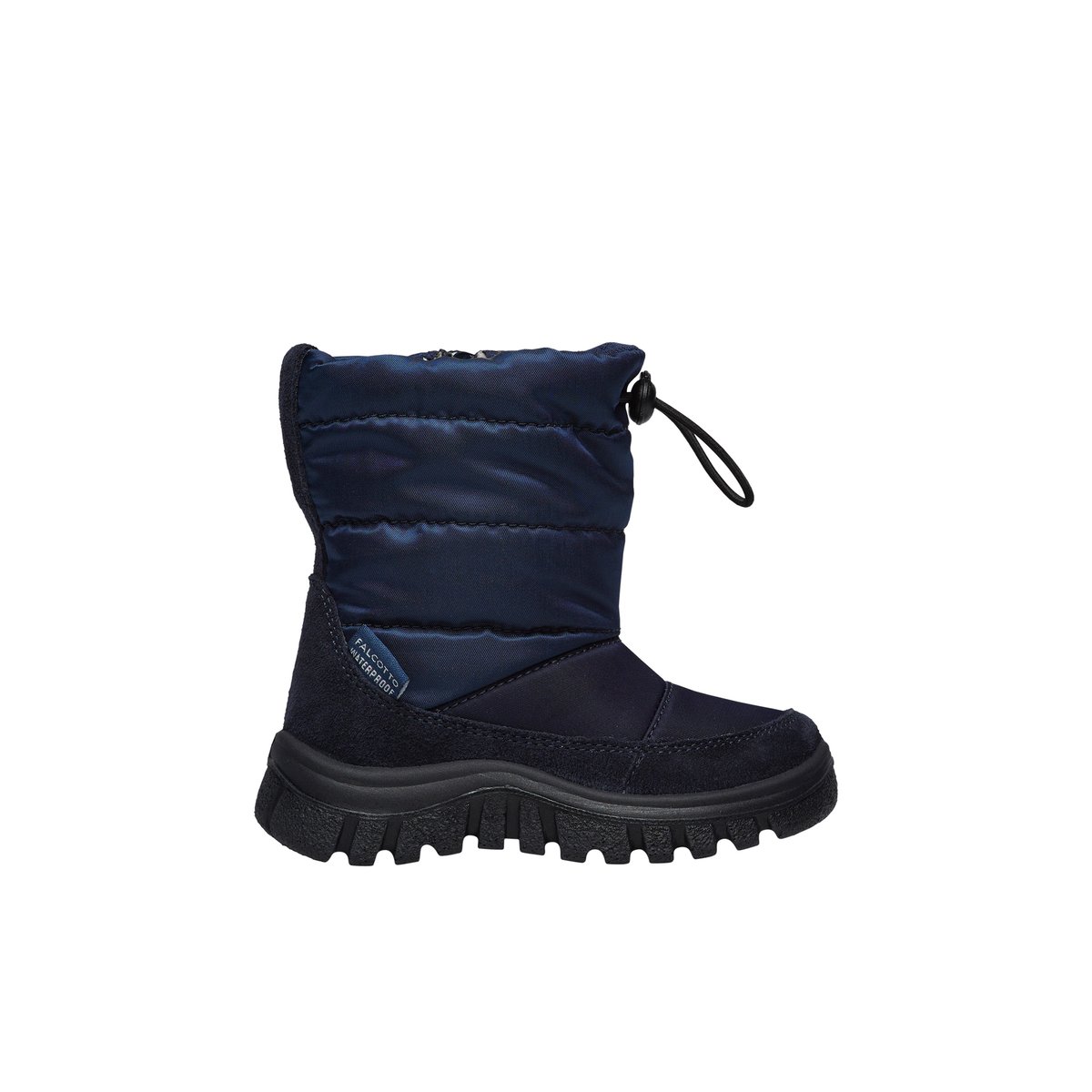 Bottes en suède et tissu POZNURR 3 WP marine, FALCOTTO