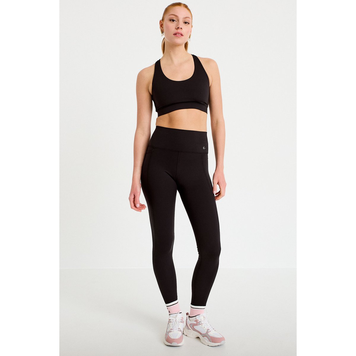 Brassière de sport fines bretelles noir, CACHE CACHE