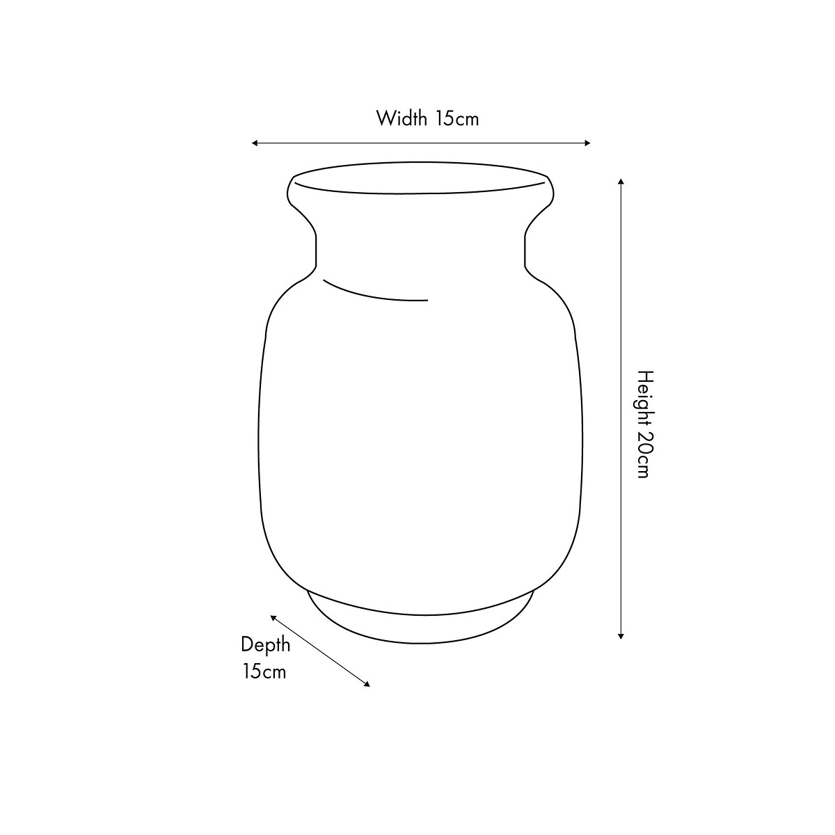 20cm Dot Design Brown Glaze Vase brown , ÉDITÉ