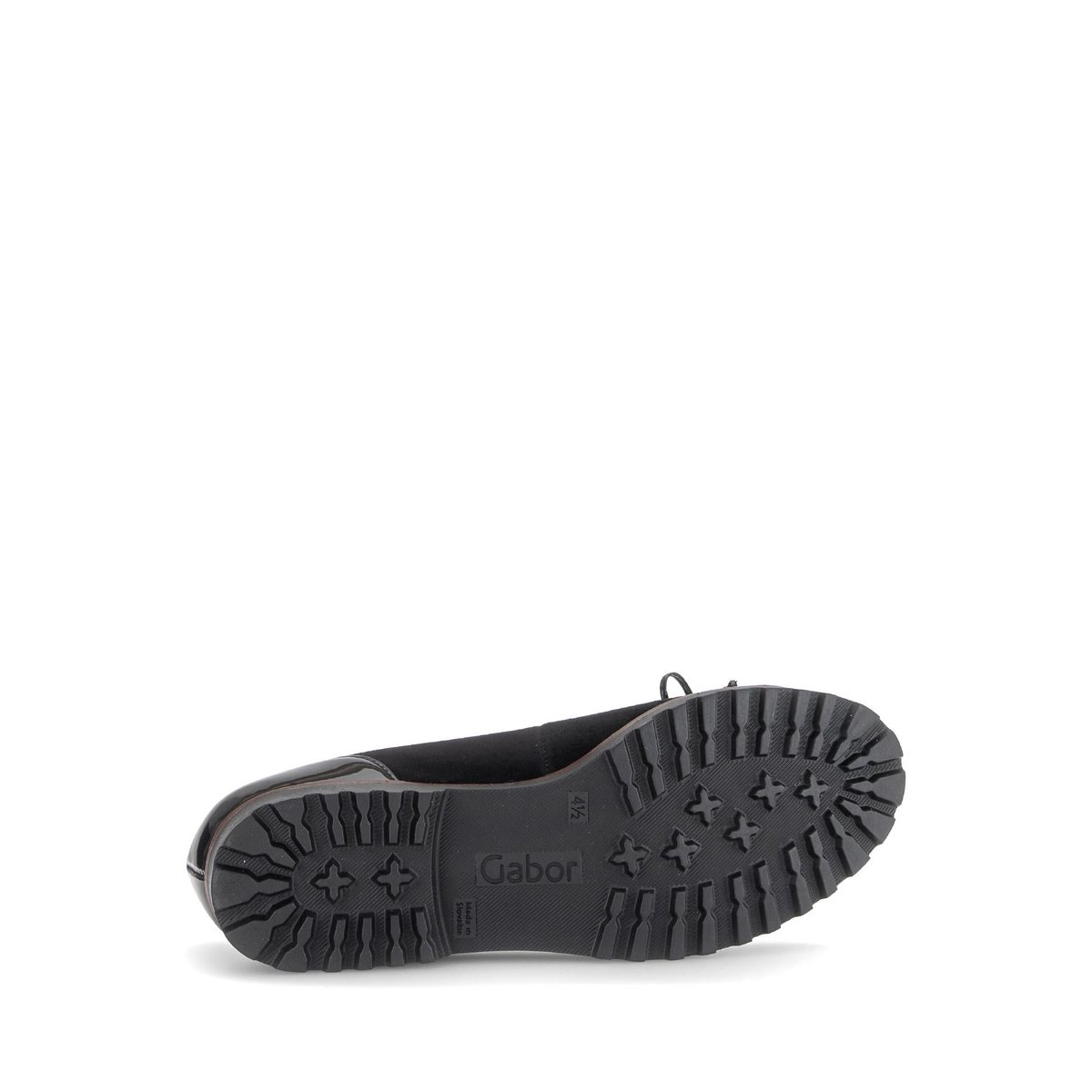 Ballerines en cuir à talon décroché noir, GABOR