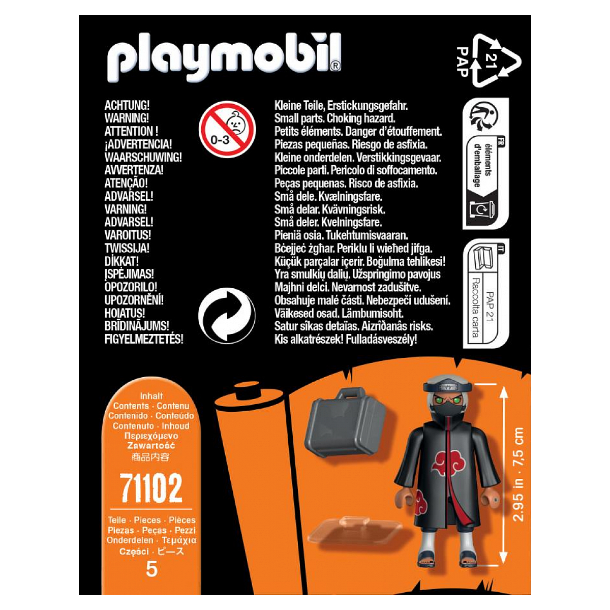 71102 Kakuzu - Naruto Shippuden couleur unique, PLAYMOBIL