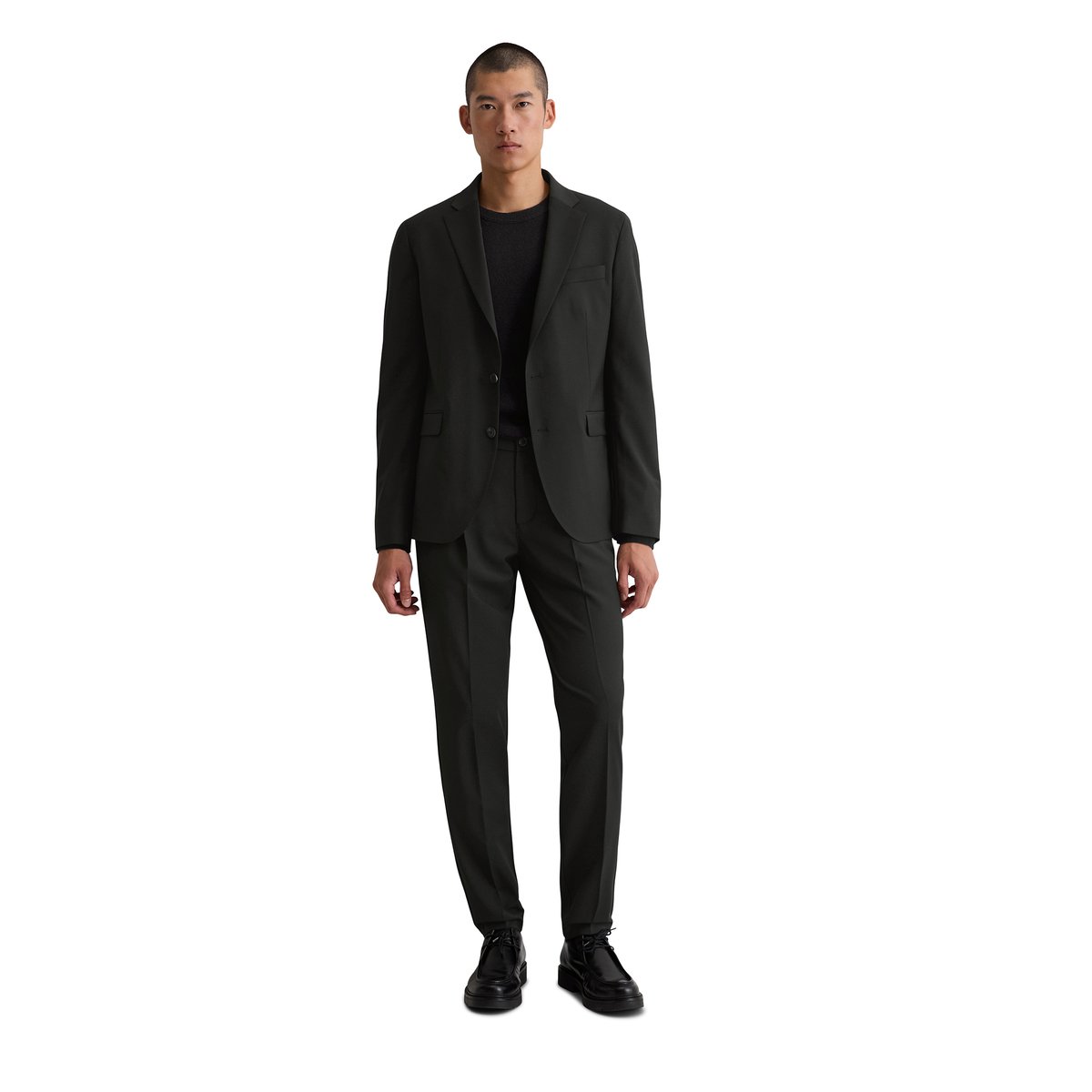 Veste shaped en Technical Wool Blend noir, MARC O'POLO