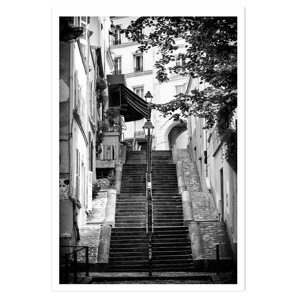 Affiche Paris, rue de Montmartre affiche seule, HEXOA