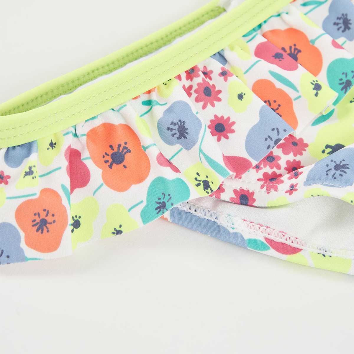 Maillot de bain fille imprimé fleurs multicolore, BOBOLI
