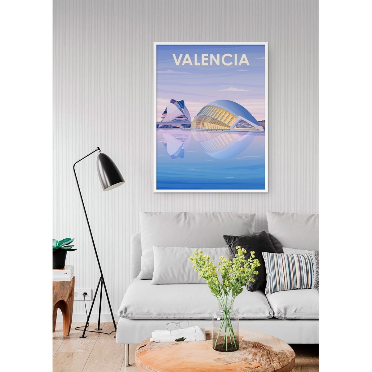 Affiche Valencia blanc, L'AFFICHERIE