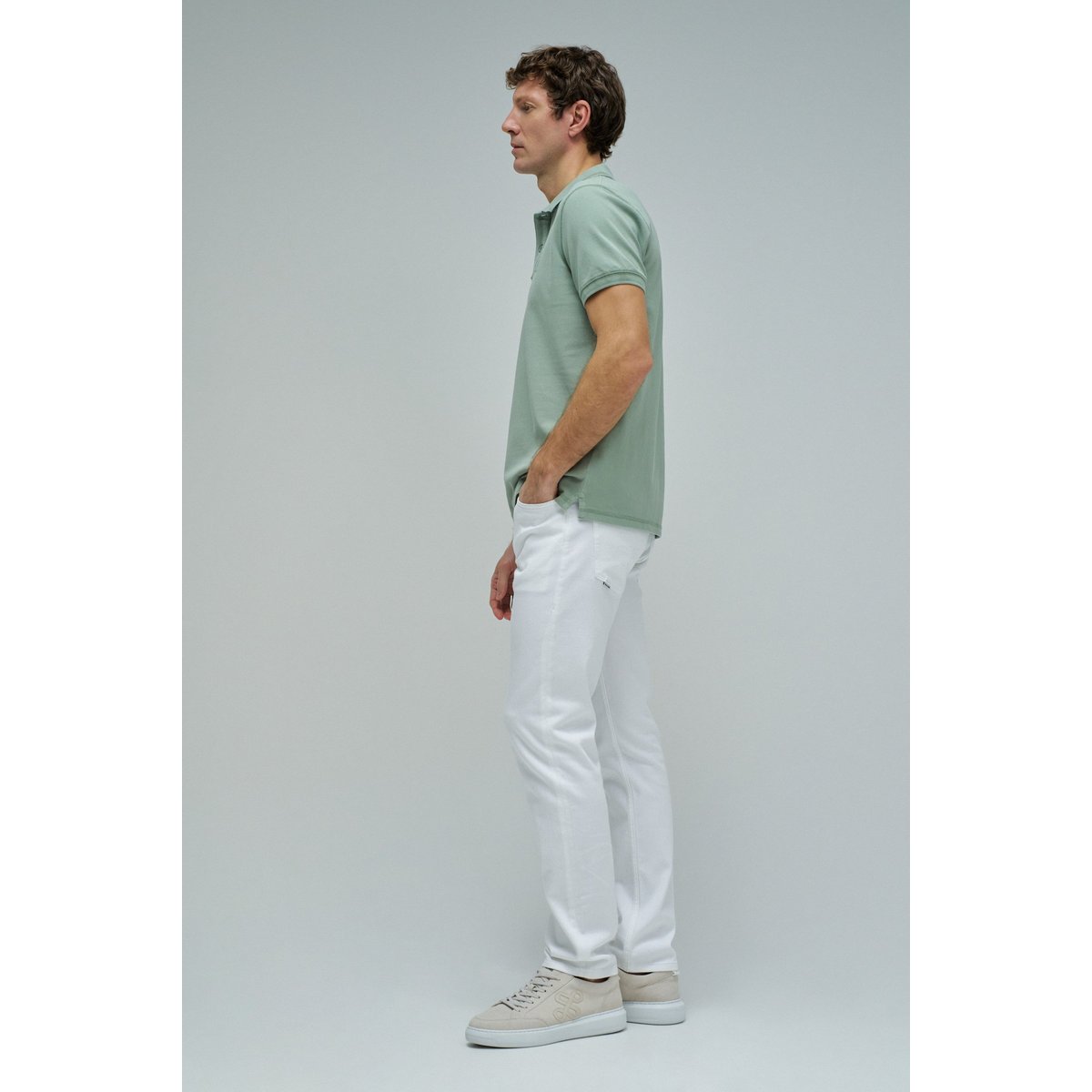 POLO AVEC BRANDING gris, SALSA JEANS