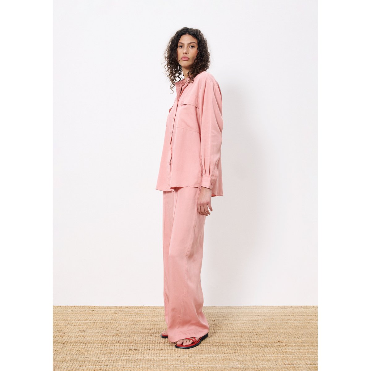 Chemise  VIVIENNE rose pale, FRNCH