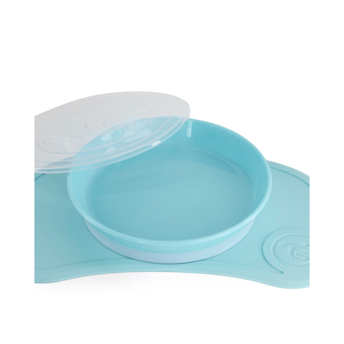 Individual Antiderrapante + Prato, Twistshake azul-pastel, TWISTSHAKE