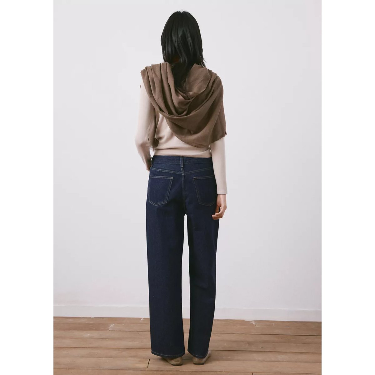 Jean droit taille basse bleu, MANGO
