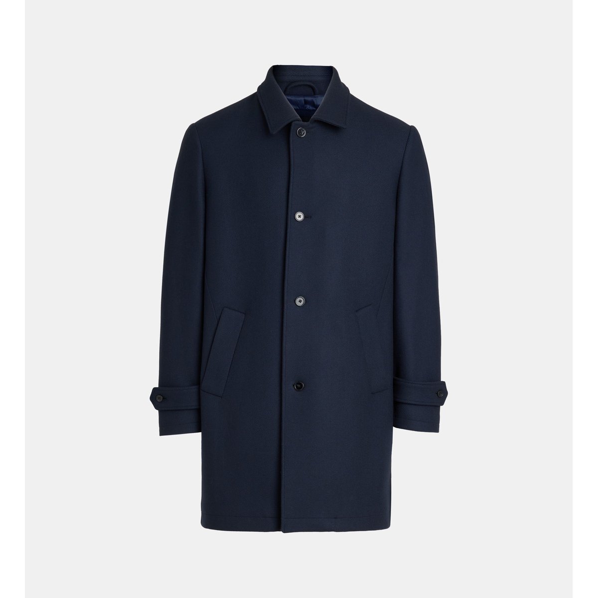 Manteau droit bari new col bleu marine, COMPTOIR GL