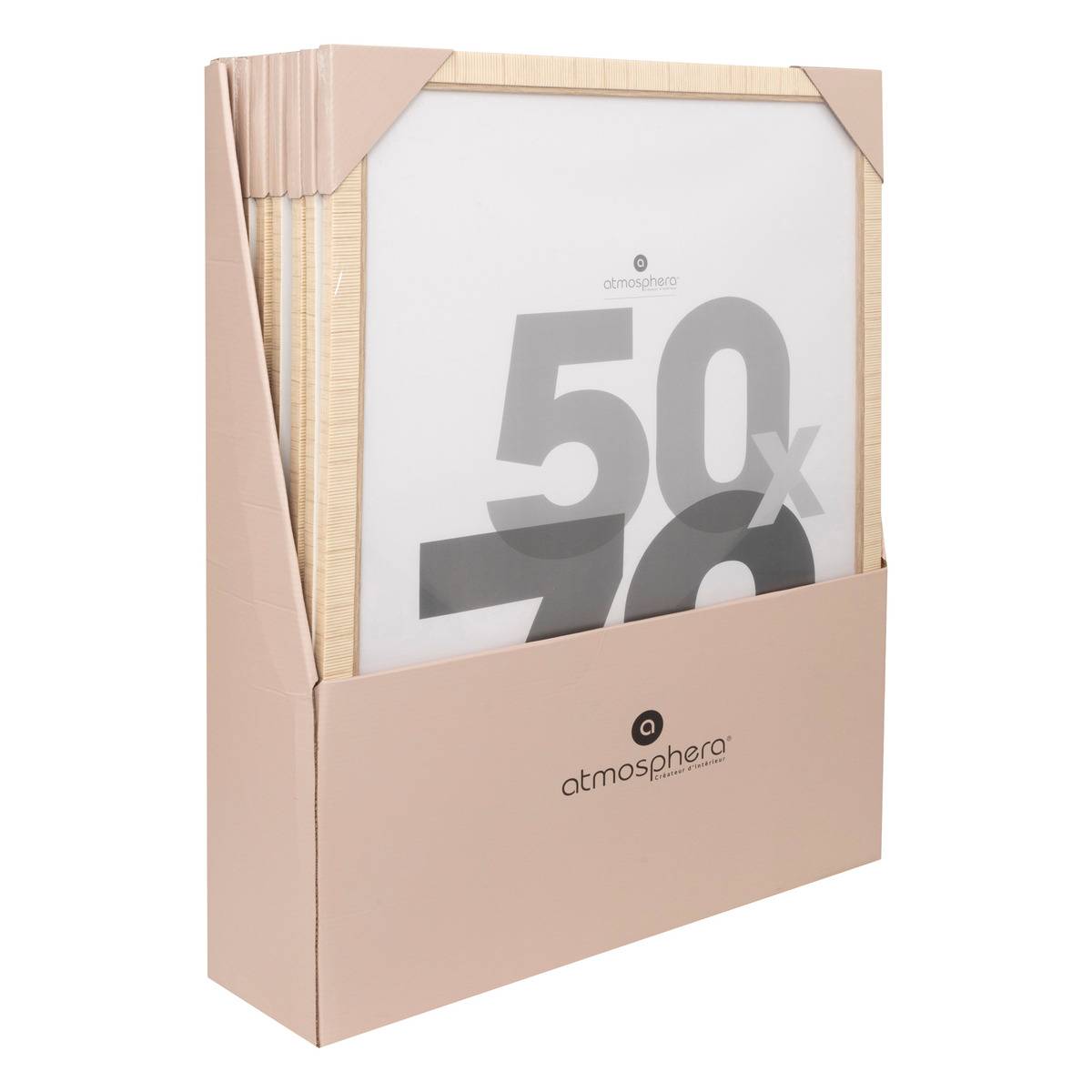 Cadre photo 50x70 cm THEA beige, ATMOSPHERA