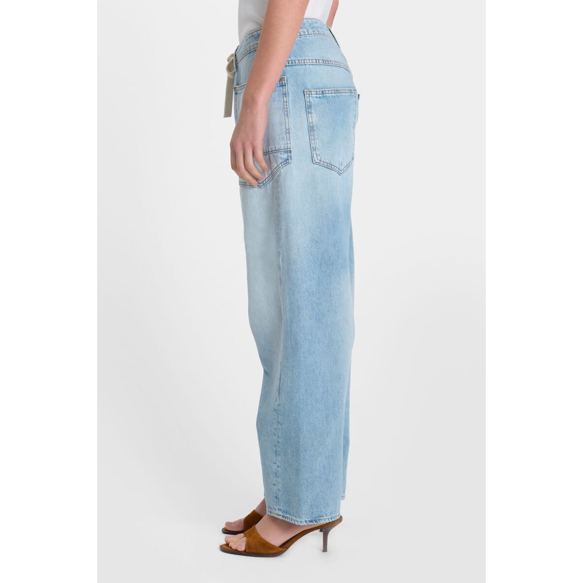 Jeans loose, large balloon , longueur 34 blue, LE TEMPS DES CERISES