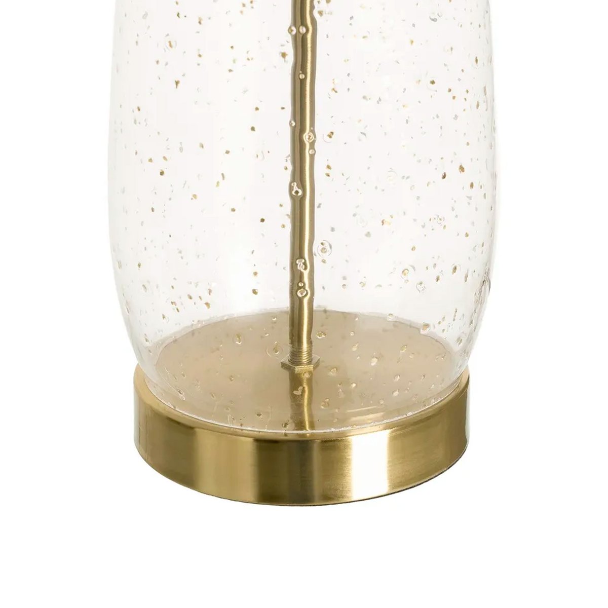 Lampe à poser métal doré et verre 33x33x59cm doré, WADIGA