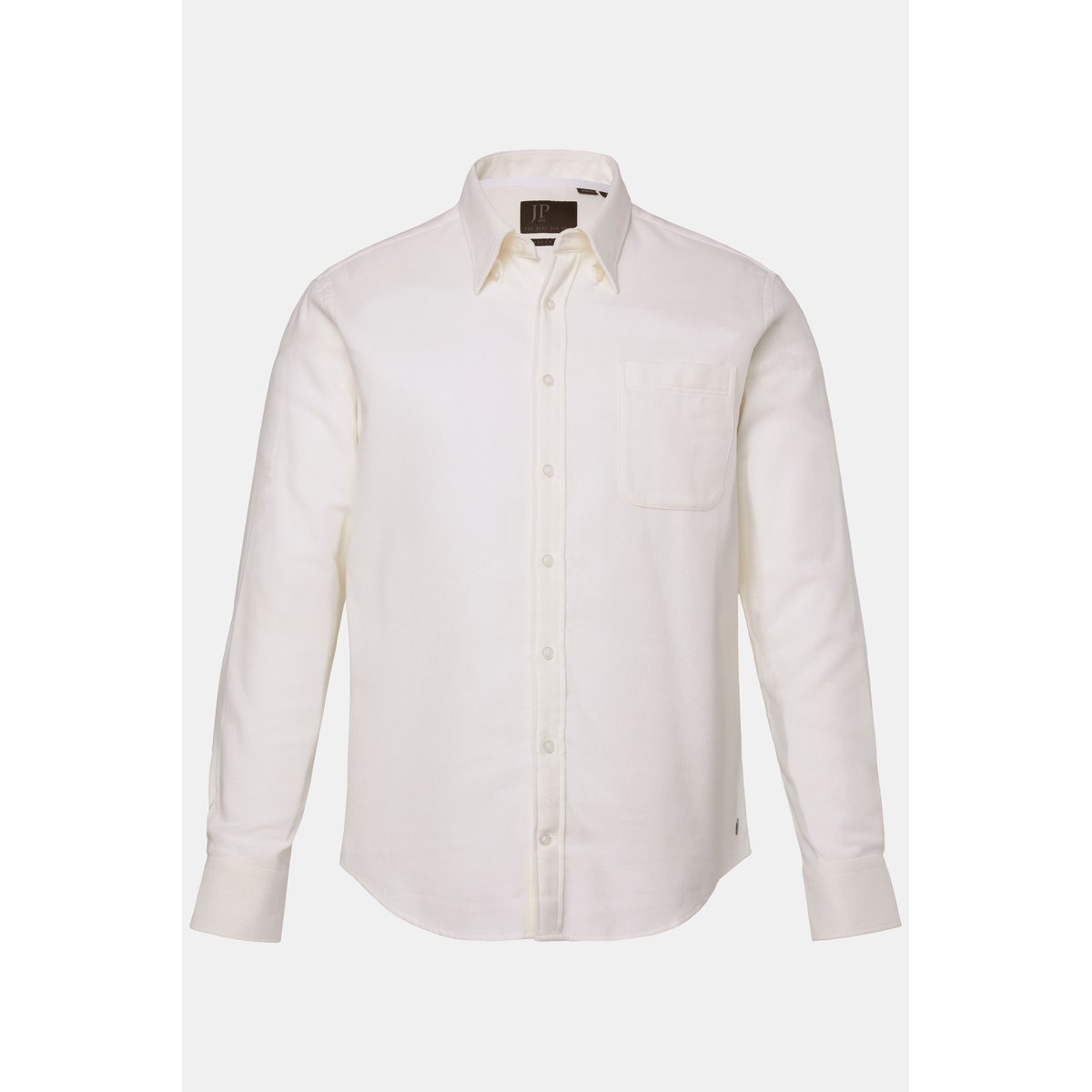 Chemise en flanelle à carreaux blanc crème, JP1880