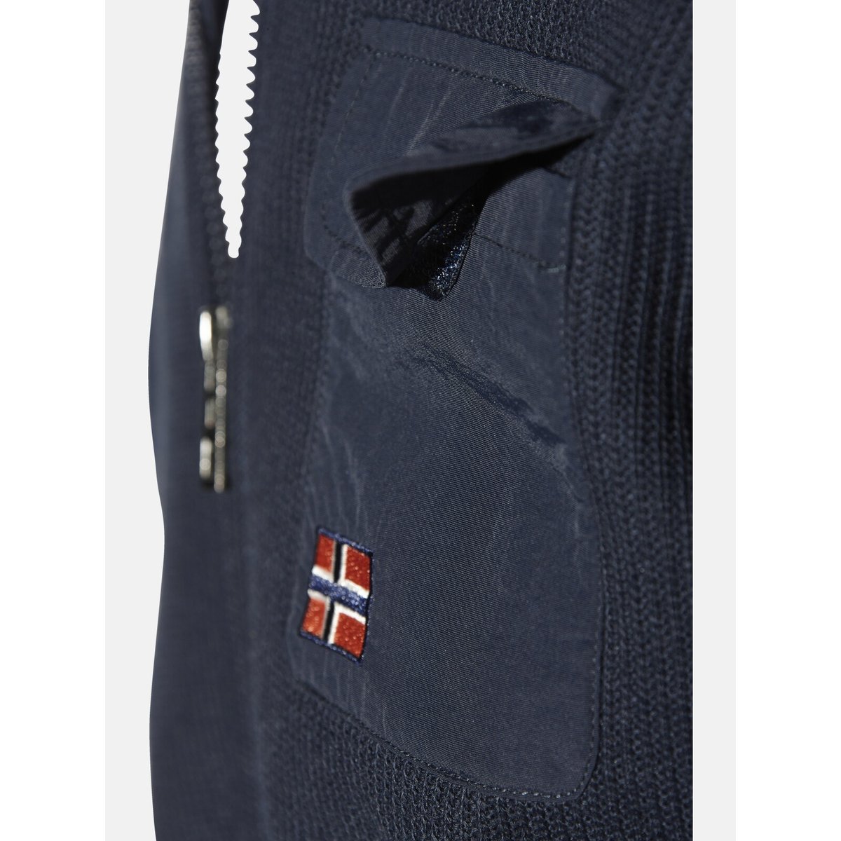 Veste en molleton HALSTROM bleu foncé, JAN VANDERSTORM