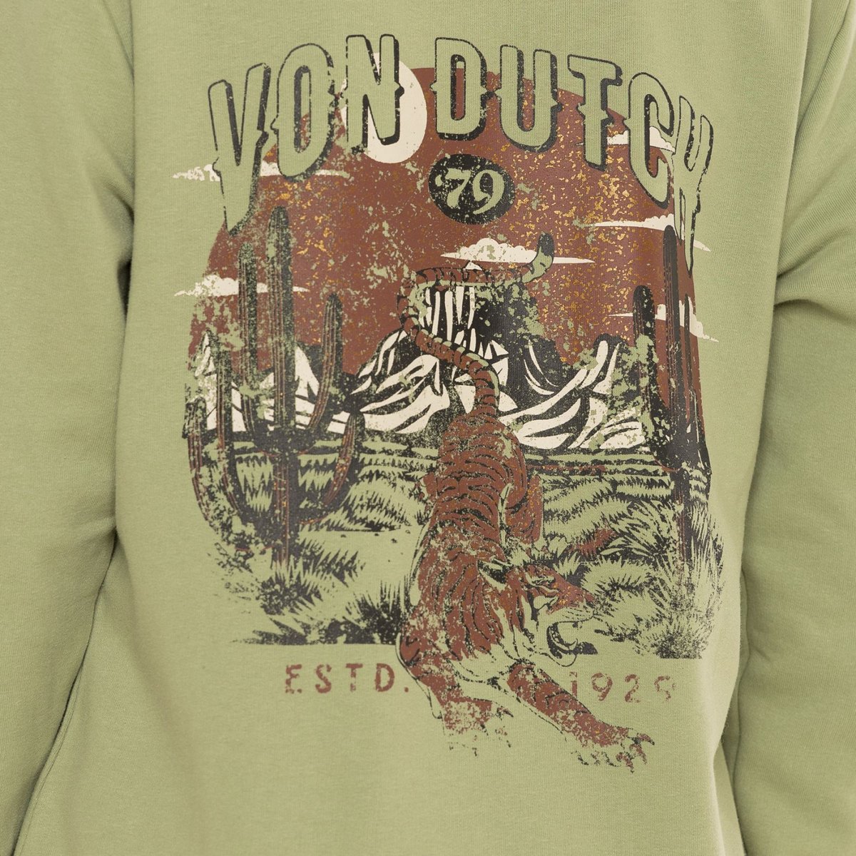 Sweat à capuche Desert vert, VON DUTCH