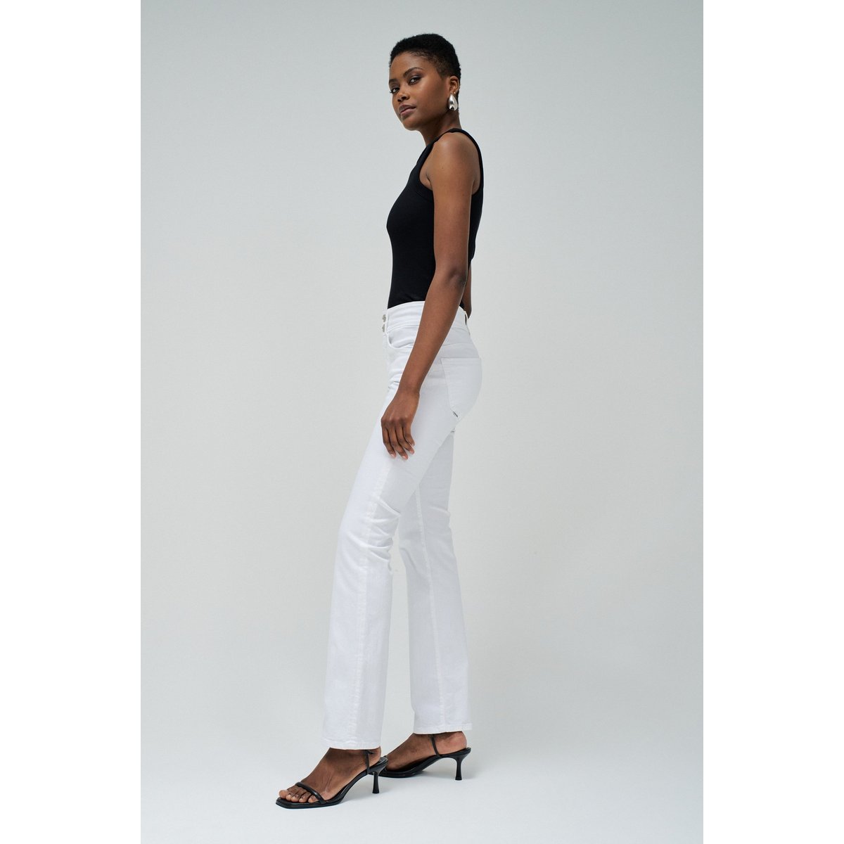 JEAN SECRET PUSH IN DROIT blanc, SALSA JEANS