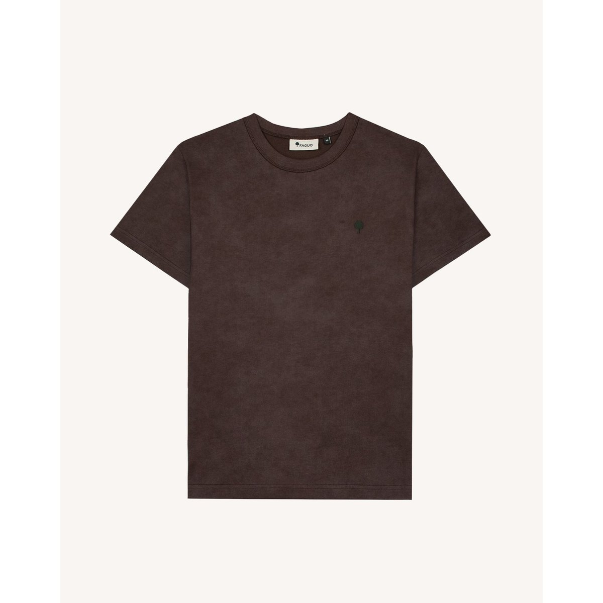 T-shirt en maille marron et taupe, FAGUO