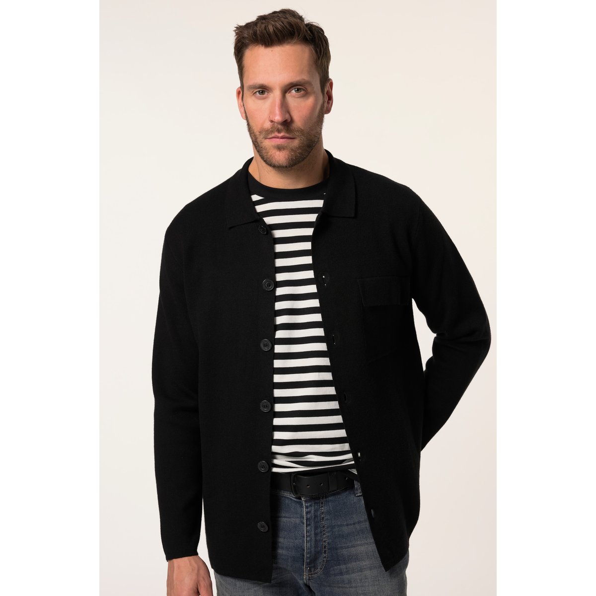 Cardigan FLEXNAMIC® noir, JP1880