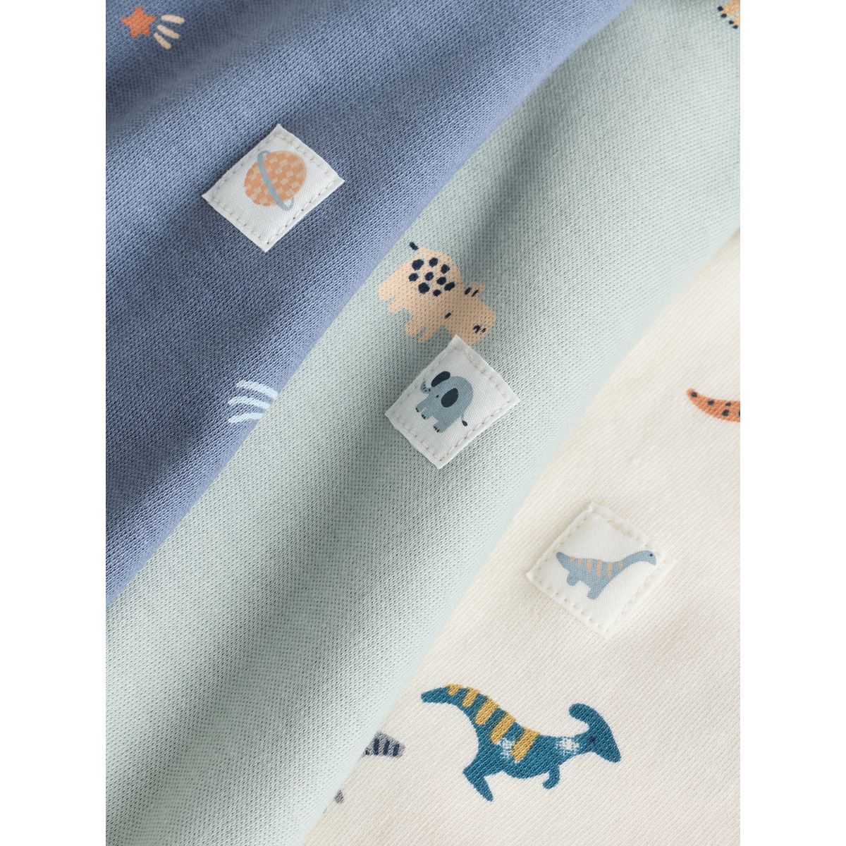 Dors-bien à zip double sens bébé, lot de 3 bleu, NEXT