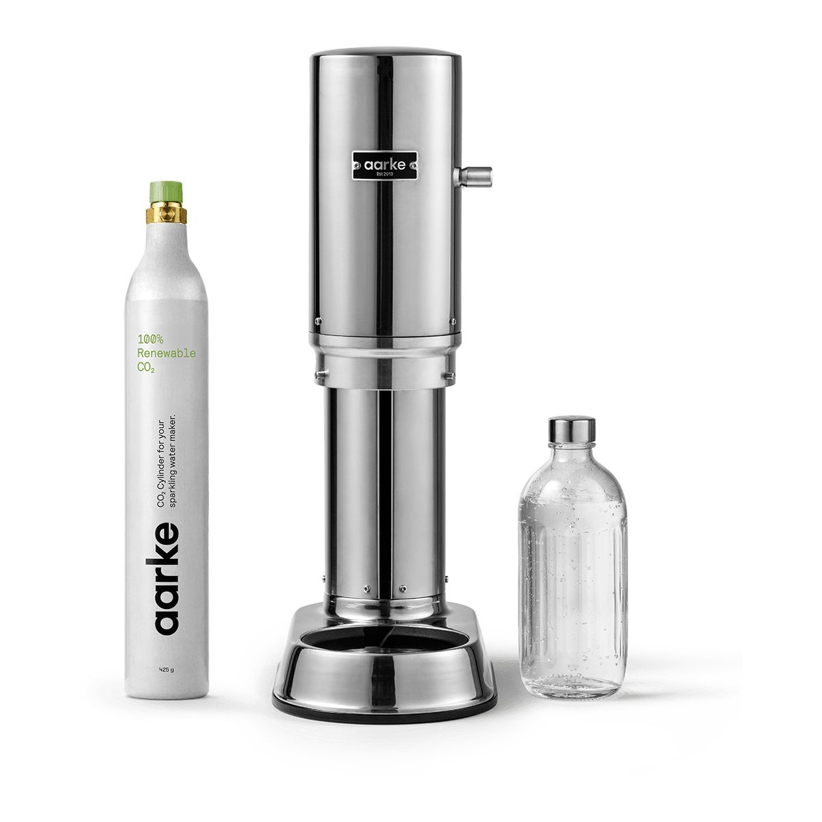 Machine à soda Pack Carbonator Pro Inox + CO2 couleur unique, AARKE
