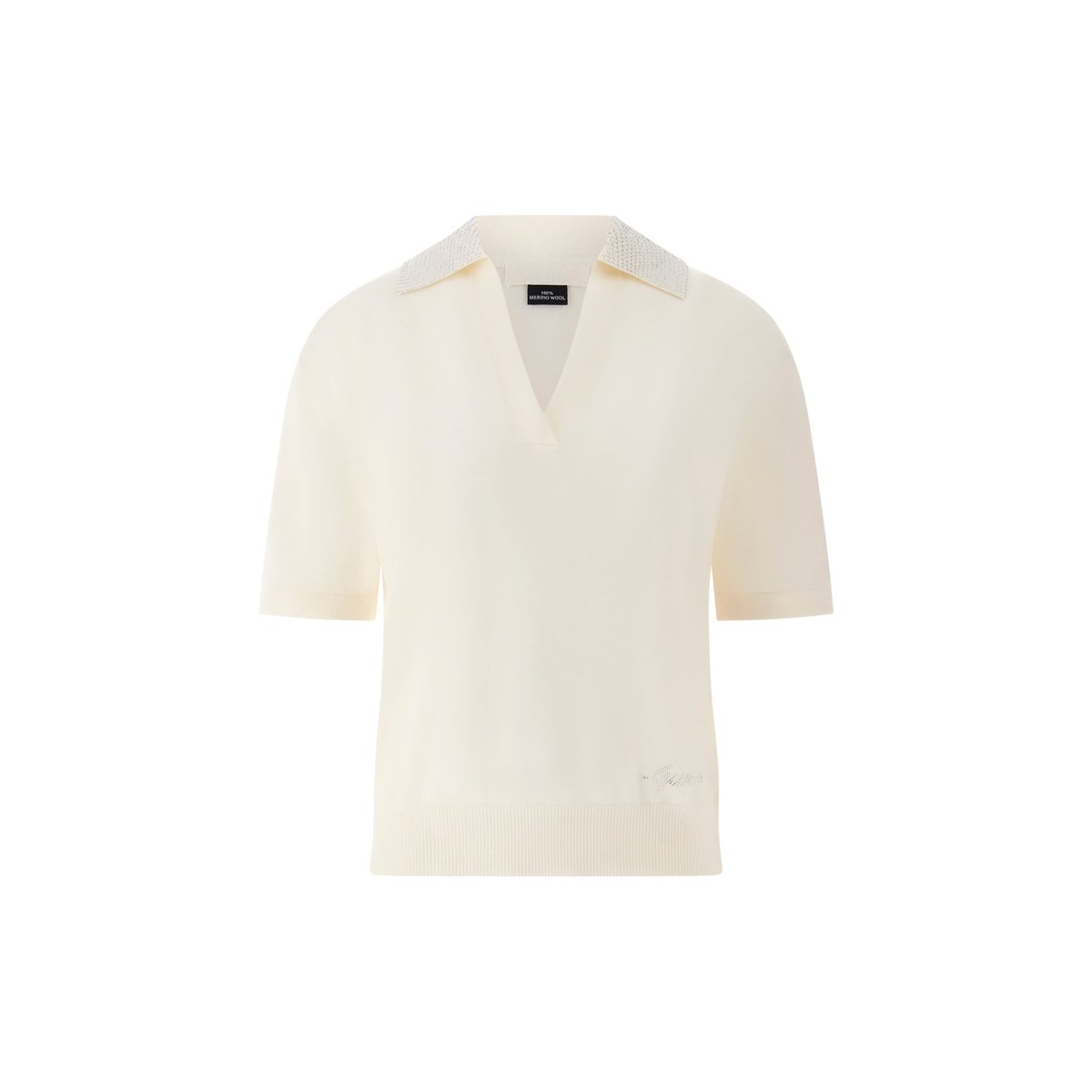 Polo Avec Strass blanc, GUESS