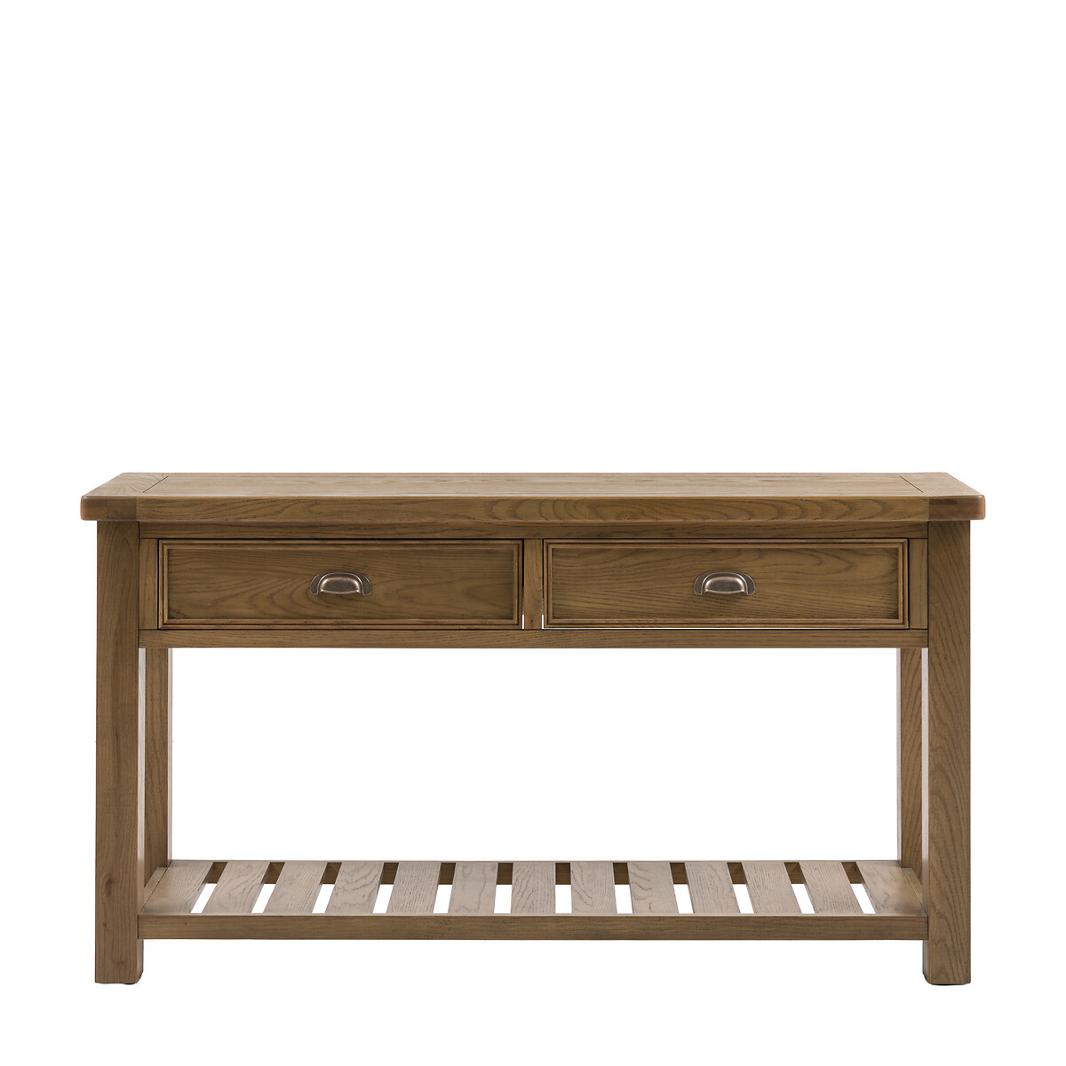 Toledo Oak 2 Drawer Console Table natural oak, SO'HOME