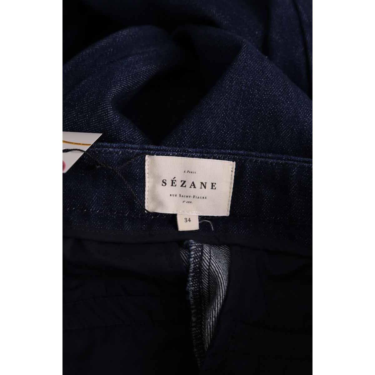 Jean droit - Très Bon État bleu, SEZANE
