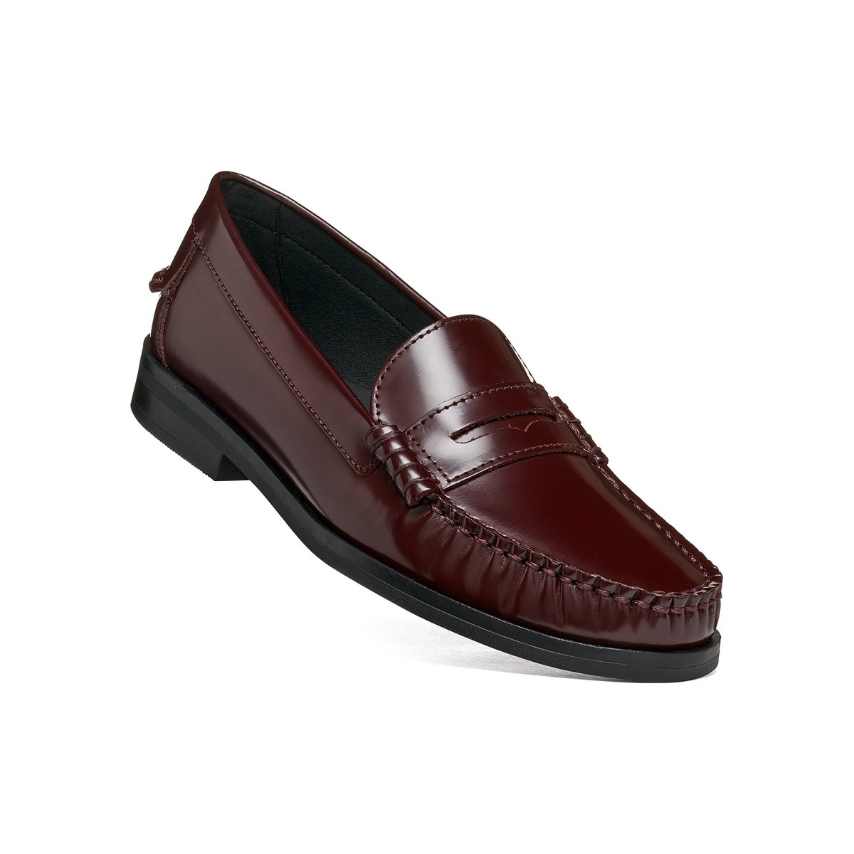 Mocassins en cuir, NOEMEN bordeaux, GEOX